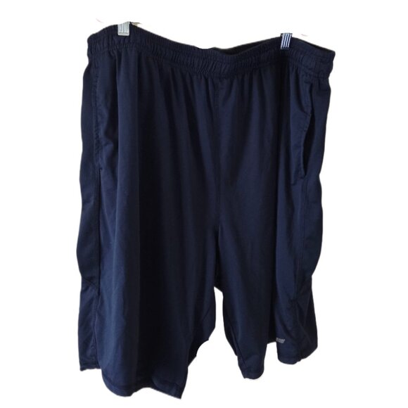 Men's Navy Blue Basketball Shorts with Pockets - Picture 1 of 3